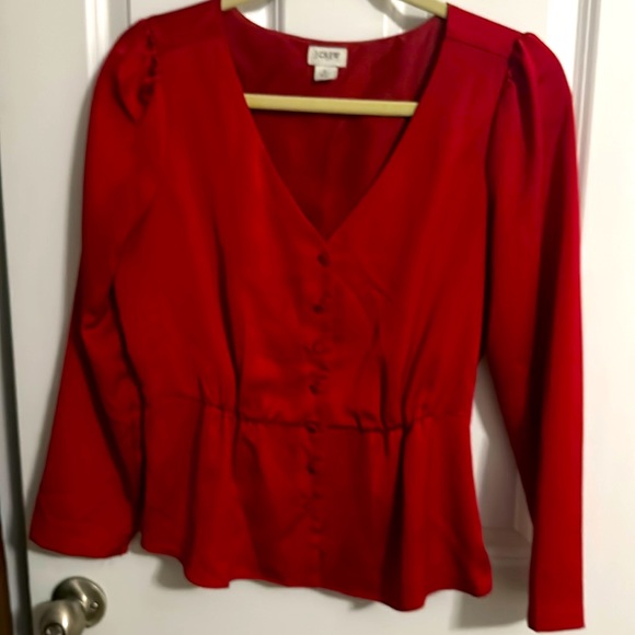 J.Crew Factory satin blouse size 6 - Picture 5 of 5
